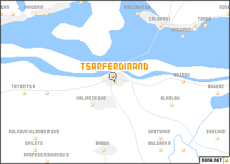 map of Tsar Ferdinand