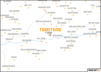 map of Tsaritsino