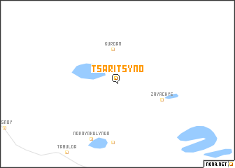 map of Tsaritsyno