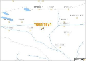 map of Tsaritsyn