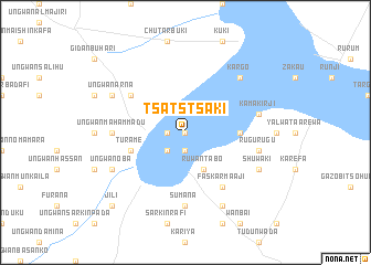 map of Tsatstsaki
