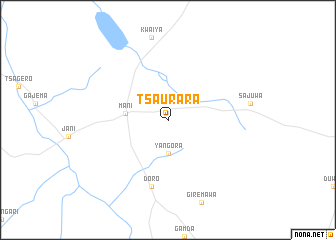 map of Tsaurara