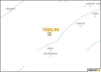 map of Tsawlaw