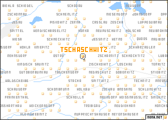 map of Tschaschwitz