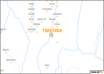 map of Tsedyugh