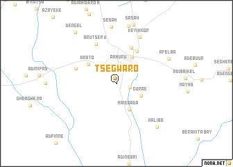 map of Tsʼegwaro