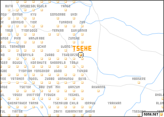 map of Tsehe