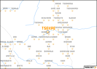 map of Tsekpe