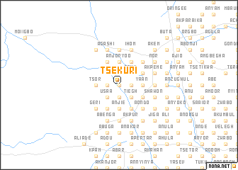 map of Tsekuri