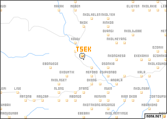 map of Tsek