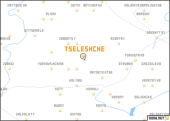 map of Tseleshche