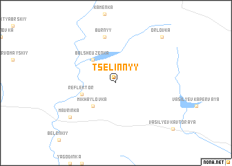 map of Tselinnyy