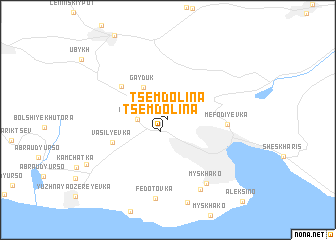 map of Tsemdolina