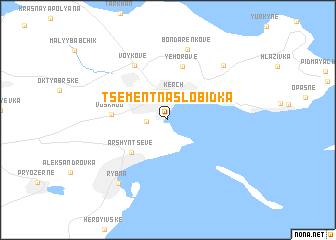 map of Tsementna Slobidka