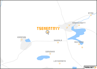 map of Tsementnyy