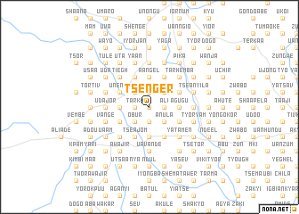 map of Tsenger