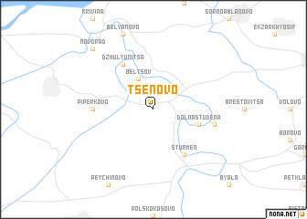 map of Tsenovo