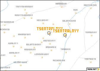 map of Tsentral\