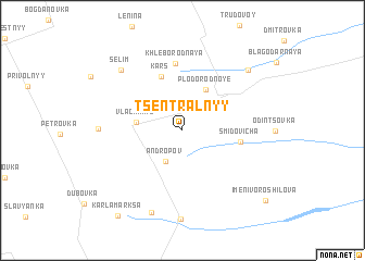 map of Tsentral\