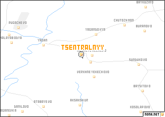 map of Tsentral\