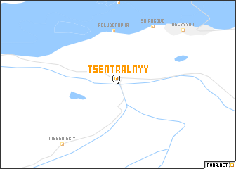 map of Tsentral\