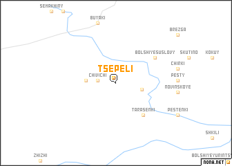 map of Tsepeli