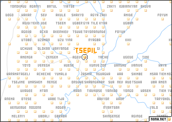 map of Tsepil