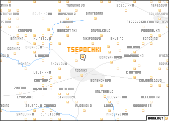 map of Tsepochki