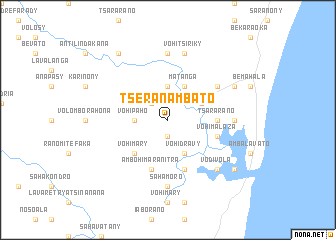 map of Tseranambato