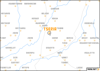 map of Tsʼeriʼā