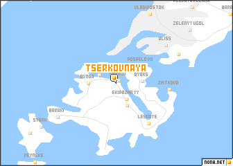 map of Tserkovnaya