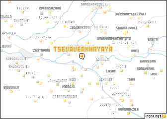 map of Tseva Verkhnyaya