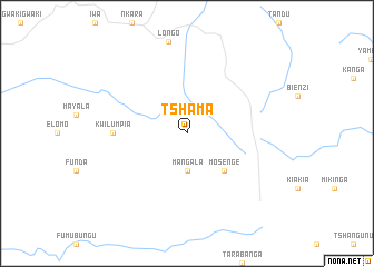 map of Tshama