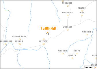 map of Tshikaji