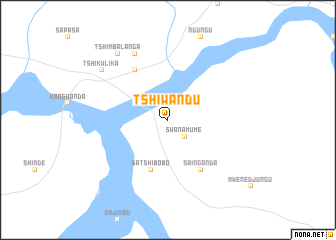 map of Tshiwandu