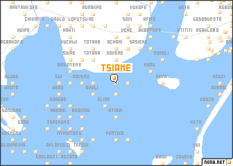 map of Tsiame