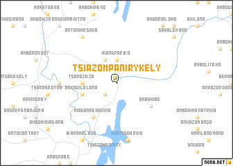 map of Tsiazompaniry-Kely