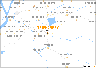 map of Tsiehasesy