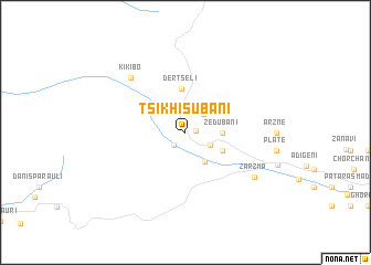 map of Tsikhisubani