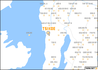 map of Tsikoe
