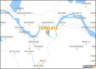 map of Tsimaloto