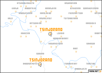 map of Tsinjorano