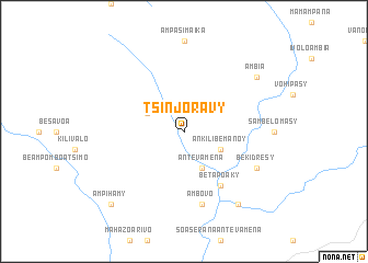 map of Tsinjoravy