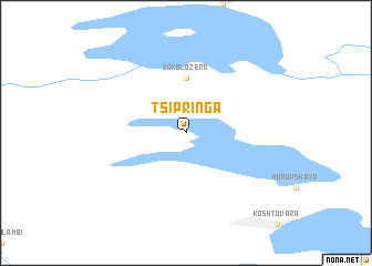 map of Tsipringa