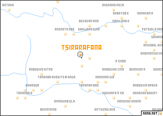 map of Tsirarafana