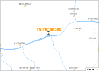 map of Tsitanandro