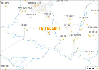 map of Tsitelgori