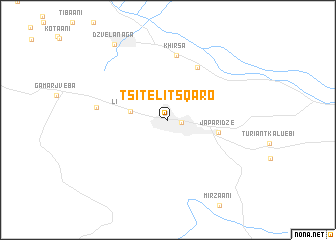 map of Tsitʼeli Tsqaro