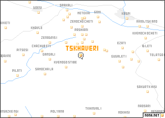 map of Tskhaveri