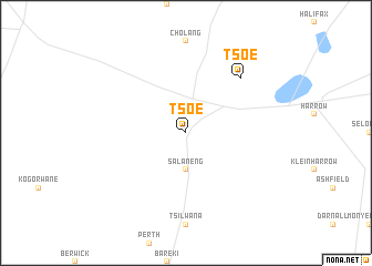 map of Tsoe
